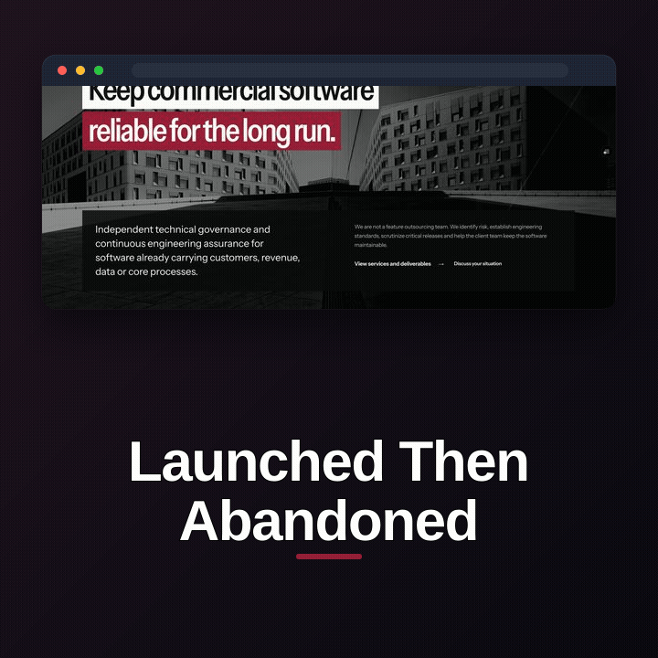 Long-term Software Governance story GIF