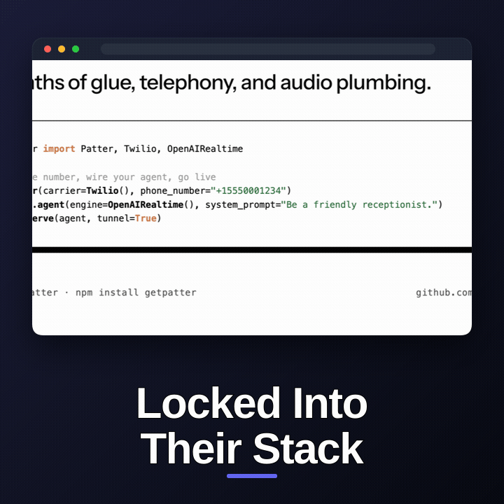 Patter SDK story GIF