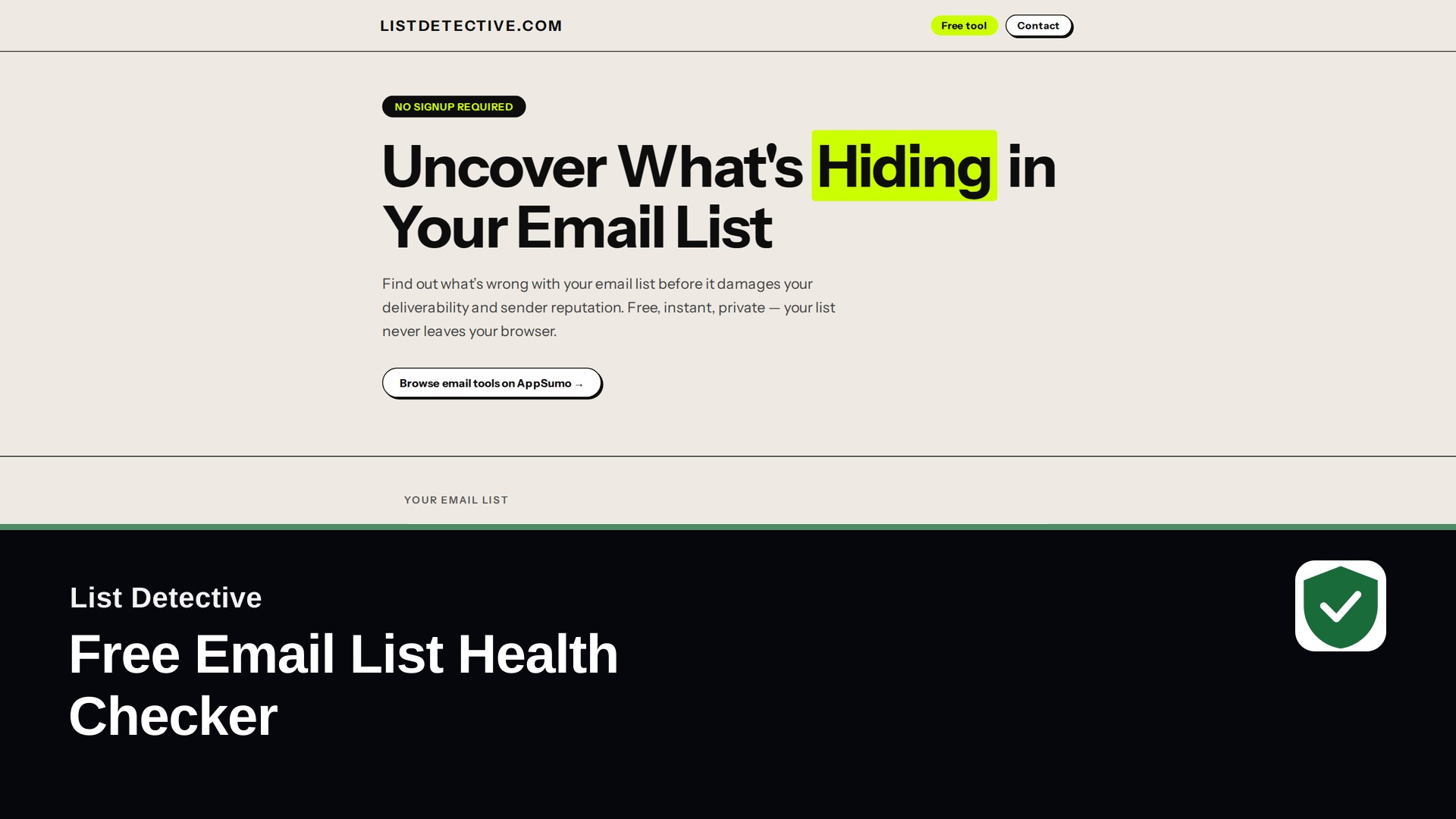 Launch video cover for List Detective