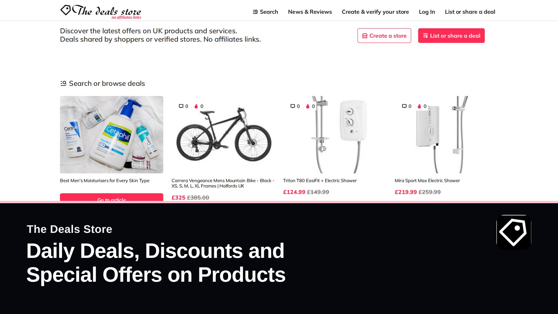 Launch video cover for The Deals Store