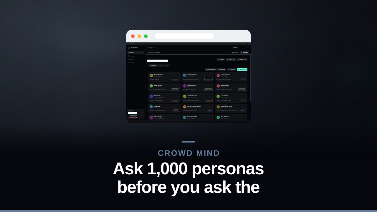 Launch video cover for CrowdMind AI